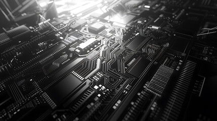Fototapeta premium technology banner
