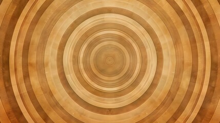 Golden concentric circles with a hypnotic, mesmerizing visual effect
