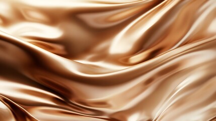 Elegant golden satin fabric with soft folds, smooth texture, and a luxurious opulent feel.