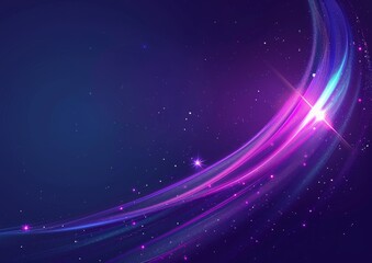 Fototapeta premium The starry sky is filled with a cosmic fog that is surrounded by a bright star