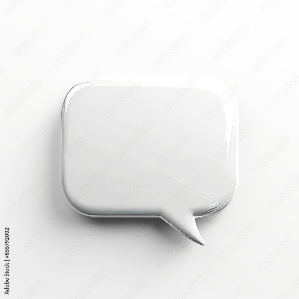 Poster modern message box on isolated background showing a 3d social media dialog.
