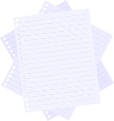 vector illustration of pile of paper clipart