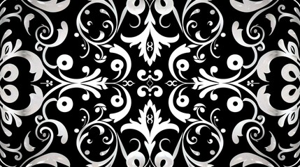 Black and white pattern wallpaper