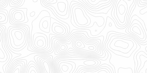 Vector geography landscape Topo contour map on white background, Topographic contour lines. Seamless pattern with lines Topographic map. Geographic mountain relief diagram line wave carve pattern.