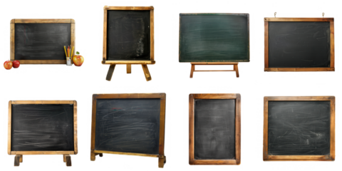 Blackboard transparent sample mockup isolated png with no background.