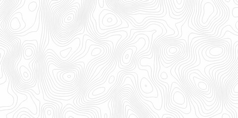 Topography geography landscape Topo contour map on white background, Topographic contour lines. Seamless pattern with lines Topographic map. Geographic mountain relief diagram line wave carve pattern.