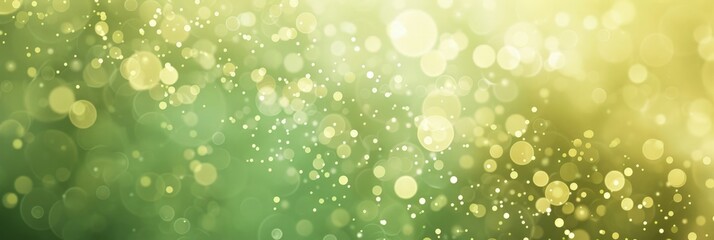 Obraz premium Abstract Green and Yellow Bokeh Background