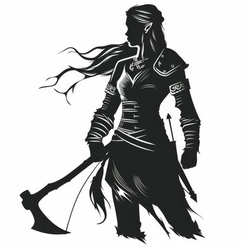 recommend clip art: Isolated iPhone icon with Viking warrior silhouette.
