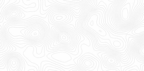 Topography geography landscape Topo contour map on white background, Topographic contour lines. Seamless pattern with lines Topographic map. Geographic mountain relief diagram line wave carve pattern.