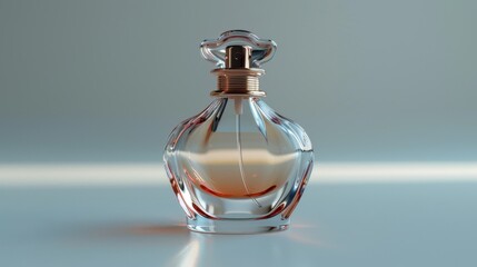 Perfume bottle isolated on white background
