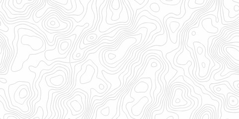 Topography geography landscape Topo contour map on white background, Topographic contour lines. Seamless pattern with lines Topographic map. Geographic mountain relief diagram line wave carve pattern.