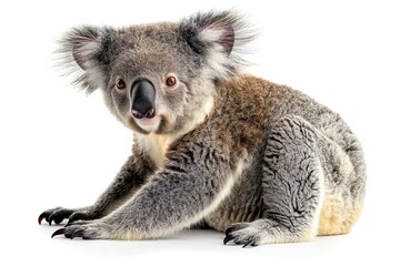 Naklejka premium Kooala on white background