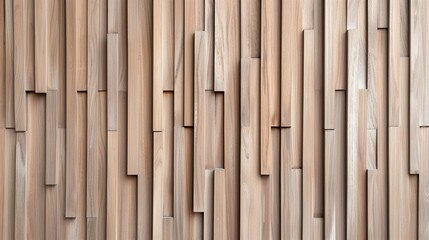 Naklejka premium Abstract wood paneling with vertical wooden strips