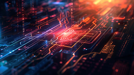 Obraz premium technology background