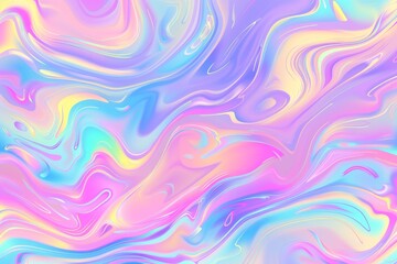 Fototapeta premium Vibrant pastel holographic texture background