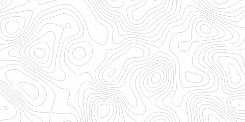 Vector geography landscape Topo contour map on white background, Topographic contour lines. Seamless pattern with lines Topographic map. Geographic mountain relief diagram line wave carve pattern.