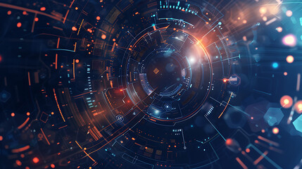 Obraz premium technology banner