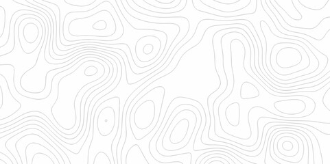 Topography geography landscape Topo contour map on white background, Topographic contour lines. Seamless pattern with lines Topographic map. Geographic mountain relief diagram line wave carve pattern.