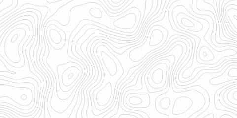 Topography geography landscape Topo contour map on white background, Topographic contour lines. Seamless pattern with lines Topographic map. Geographic mountain relief diagram line wave carve pattern.