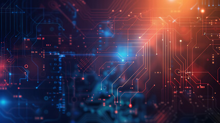 Obraz premium technology banner