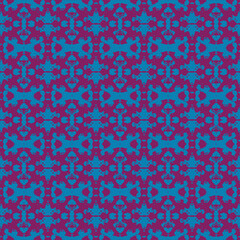 Blue and white watercolor ornament painted with watercolor on paper.