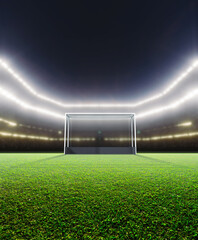 Floodlit Hockey Stadium Night