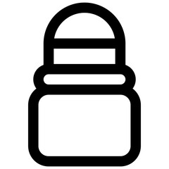 Obraz premium Deodorant. Editable stroke vector icon.