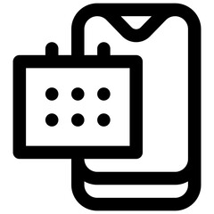 Reservations. Editable stroke vector icon.