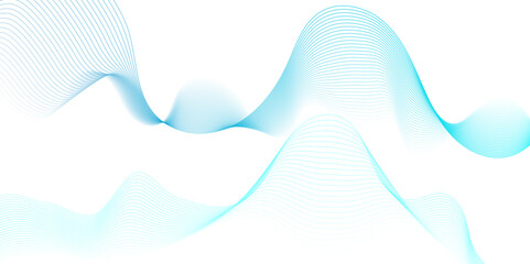 Fototapeta premium Vector minimal technology diagonal dynamic frequency flow futuristic smooth digital line creative wave blend pattern background. abstract swoosh speed wave lines modern stream background.