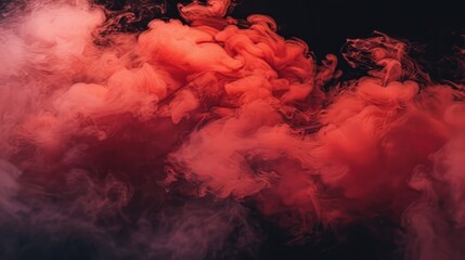 Smoke effect in red hue