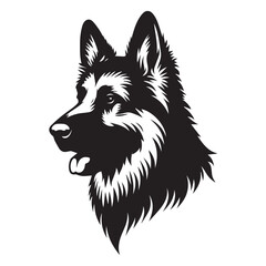 German Shepherd vector silhouette
