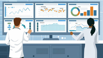 Data analytics tools help doctors analyze trends in patient outcomes and population health.