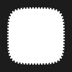 Perforated Edge Squircle Shape Border Frame