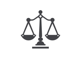 a black scale of justice