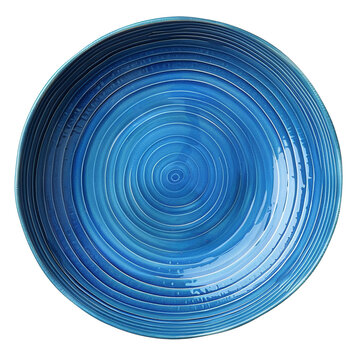 recommend clip art: Blue ceramic plate top view clip art