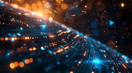 Obraz premium technology background