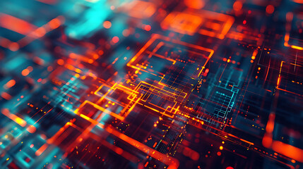 Obraz premium technology background