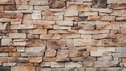 Obraz premium High-Resolution Image Of Sandstone Bricks Showing Natural Colors And Textures, Suitable For Architectural Backgrounds. Generative AI