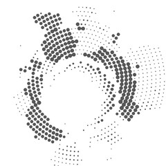 black halftone dots background