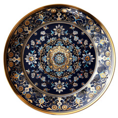 Ornate Decorative Plate with Intricate Floral Design for Home Decor and Antiques Collection