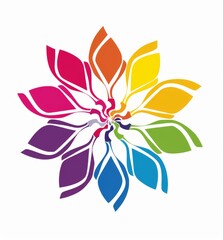 logo, of people in a circle holding hands and forming the shape of flower petals. Global Community Logo Icon Elements Template. Community human Logo template vector. Community health care.