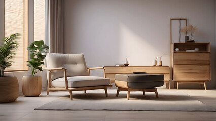Modern cozy living room interior design
