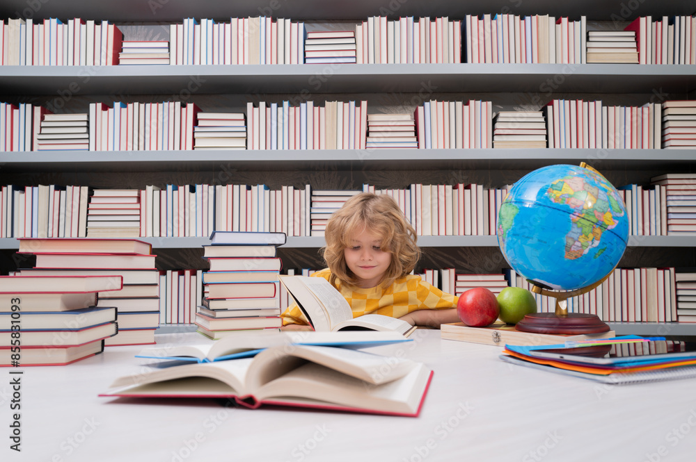 Poster school and students in classroom. education kids. child pupil student in the school class. studying 