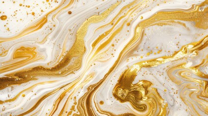 Obraz premium white marble texture with golden line on background