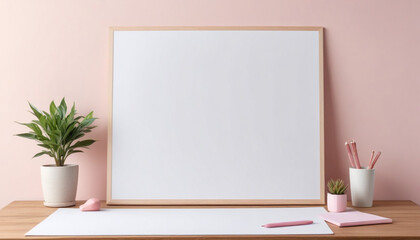 Fototapeta premium Mock Up White Board Background