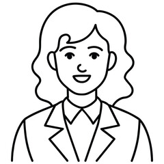 Administrative assistant vector art illustration