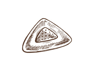 Vector hand-drawn school and office supplies Illustration. Detailed retro style eraser sketch. Vintage sketch element. Back to School. School essential illustration.