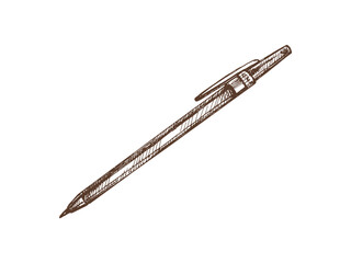Vector hand-drawn school and office supplies Illustration. Detailed retro style pen sketch. Vintage sketch element. Back to School. School essential illustration.
