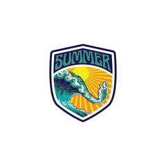 summer logo vector