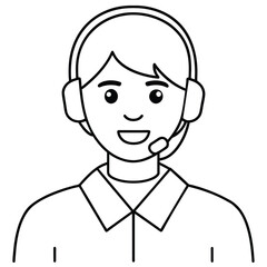 Fototapeta premium Customer service vector art illustration